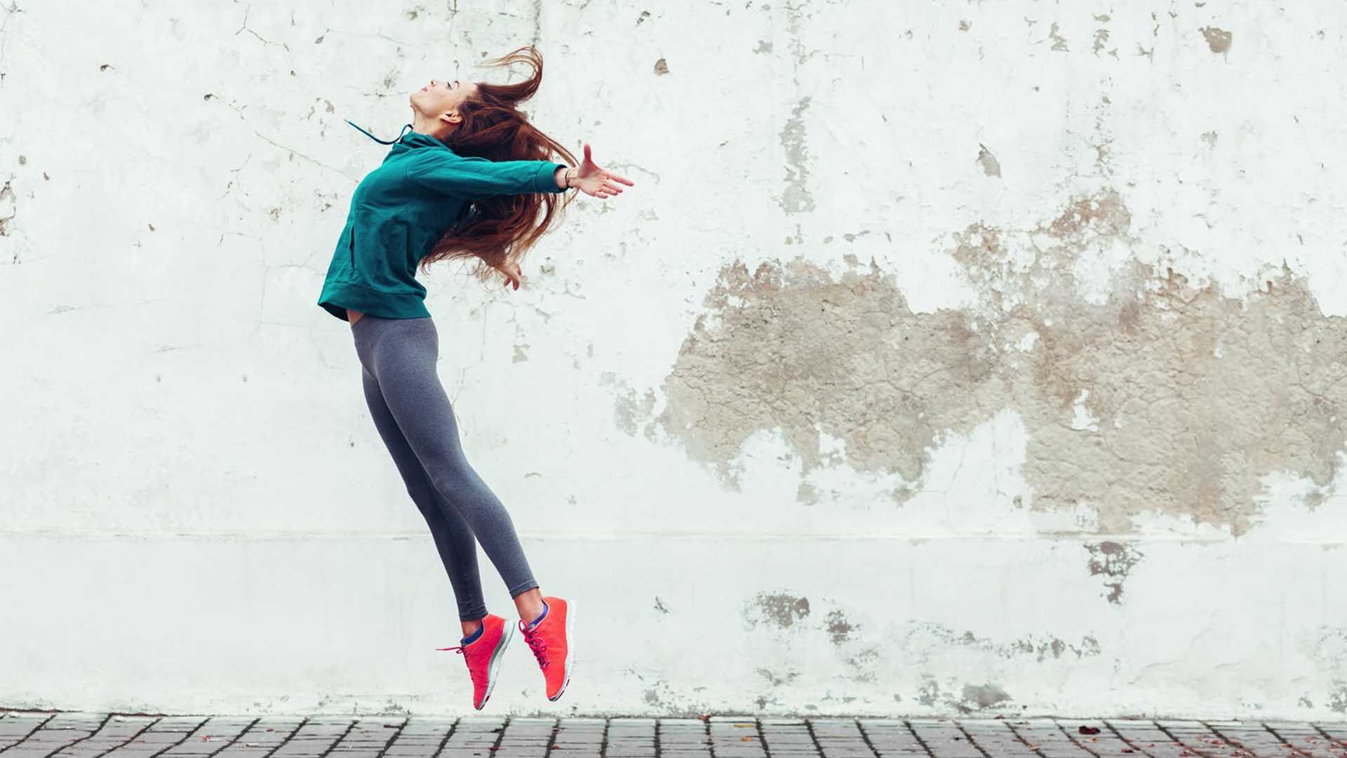 Fitness Sport Girl In The Street